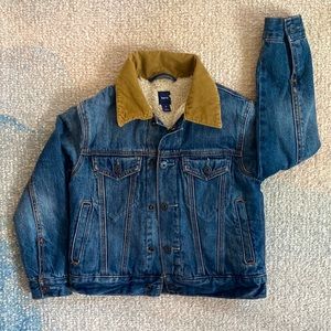Gap Kids Jean Jacket Sherpa Lining S